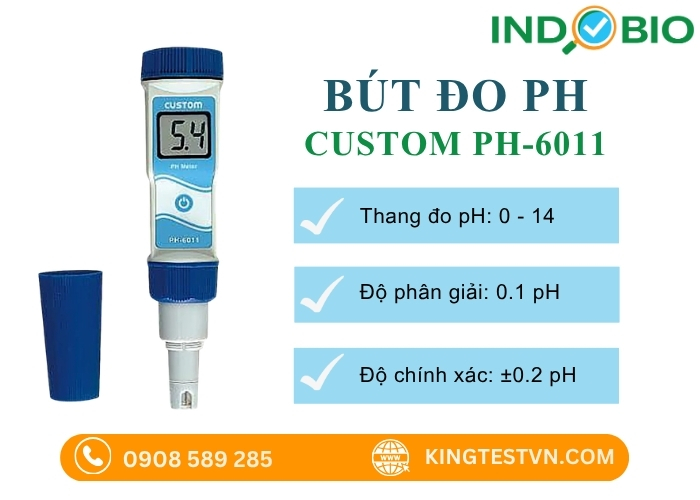 Thông số bút đo độ ph Custom PH-6011